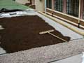 Setting up green roof layers
